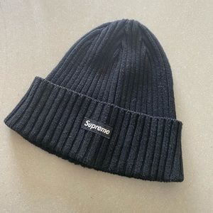 Supreme Overdyed Black Beanie